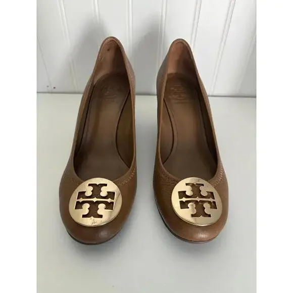 Tory Burch Brown Sally Wedges - Size 7.5 - Picture 1 of 5